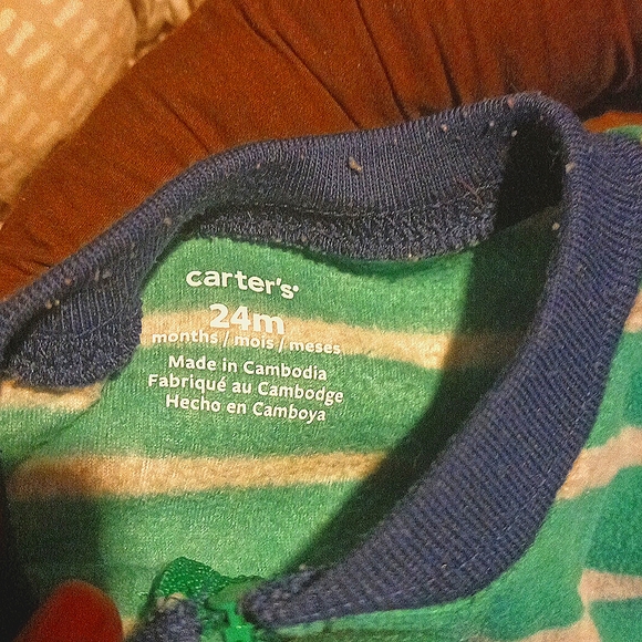 CARTER'S-EUC-Snug fit One piece, Zip-up, 2PAIRS-24MTHS - Picture 4 of 7